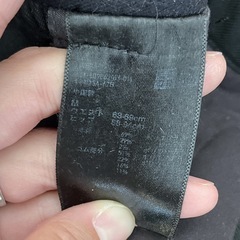 【レディース】　ユニクロ　スラックス　イジーパンツ　黒　アンクルの画像