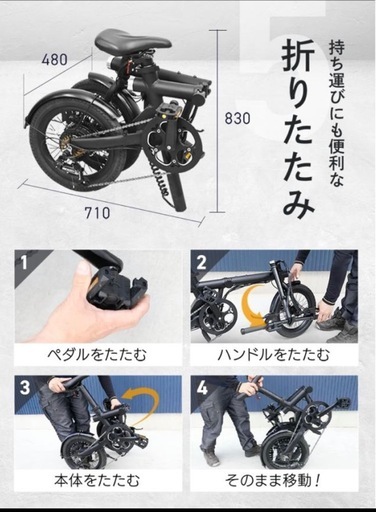 HAIGE電動アシスト自転車（色）シルバー
