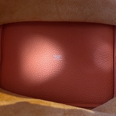 エルメスHERMESピコタンロックMM22Y2020年製造ハンドバッグハンドバックトートバッグトートバックかばんカバン箱保存袋カデナキー鍵×2フランス製レディース女性用婦人鞄トリヨンクレマンス本革牛革レザーユニセックスオレンジ色系の画像