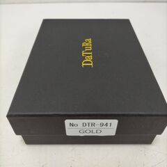  DaTuRa ダチュラ シガレットケース 未使用 ゴールド レザー調 ストラップ付き 小物入れ カードケース ポーチ　251110-6Tの画像