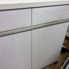 キャビネット　棚　白　ラックの画像