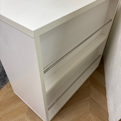 キャビネット　棚　白　ラックの画像