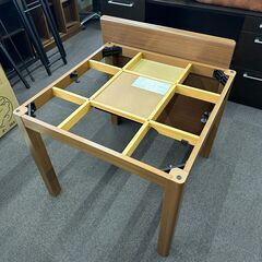 店頭引き渡し 中古 ユアサ ダイニングコタツ DKH-803DK こたつ コード欠品 動作未確認の画像