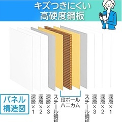 大型両面ホワイトボード（キャスター付き・回転式・マーカー付き）の画像