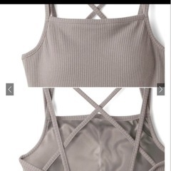 【新品未使用】GRL カップ付きバッククロステレコリブキャミソール rut936の画像