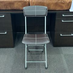 店頭引き渡し 中古 ニトリ 折りたたみチェア クロスBR 椅子 家具の画像