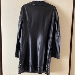 羊革ロングコート　11号の画像