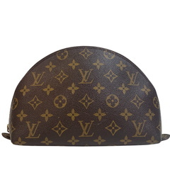 ルイヴィトン LOUIS VUITTON 化粧ポーチ モノグラム トゥールースドゥミロンド セカンド クラッチバッグ 小物入れ M47520 ブラウンの画像