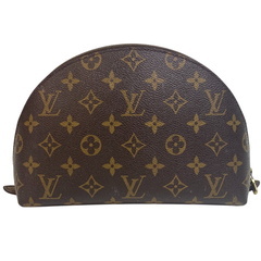 ルイヴィトン LOUIS VUITTON 化粧ポーチ モノグラム トゥールースドゥミロンド セカンド クラッチバッグ 小物入れ M47520 ブラウンの画像