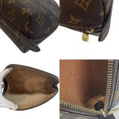 ルイヴィトン LOUIS VUITTON 化粧ポーチ モノグラム トゥールースドゥミロンド セカンド クラッチバッグ 小物入れ M47520 ブラウンの画像