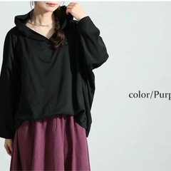 フード付き
ワンピース　の画像