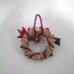 【ハンドメイド】クリスマスリースの画像