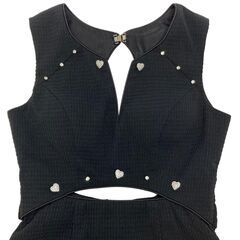 【an / アン】ハートビジュー ウエストカットアウト バックリボン タイトミニドレス キャバドレスの画像