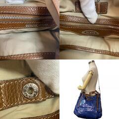 トッズ TOD’S トートバッグ Gライン 2WAY ブルーの画像