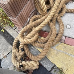 綱引きのなわ縄の画像
