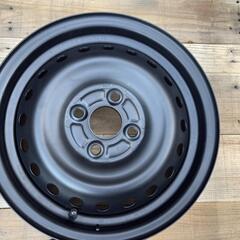 コン マットブラック ホンダ N-BOX 純正 スチールホイール 14インチ 4.5J-14 +40 PCD100 4本 N-ONE N-WGN 鉄チンの画像