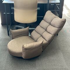 店頭引き渡し 中古 リクライニング座椅子 回転式 椅子 家具の画像