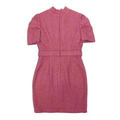 【ROBE de FLEURS Glossy / ローブドフルールグロッシー】バストジッパー×スプリングツイードタイトミニキャバドレス GL2918の画像