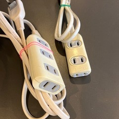 延長コード　プラグ　2本セットの画像