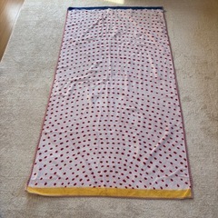 水玉 バスタオル ブランケットの画像