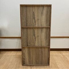 stp-3540　カラーボックス　3段　42×29×89cm　オーク　木目調　収納棚　収納ボックス　収納ケース　収納家具　小物収納　本棚の画像