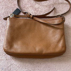 コーチ　ショルダーバッグ　レザー　ブラウンの画像