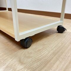 stp-3542　ニトリ　ミニテレビボード　80×35×30cm　キャスター付き　木目調　ローボード　テレビ台　TV台　AVボード　小型の画像
