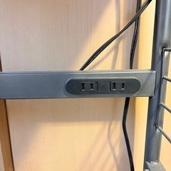 ニトリ　レンジ台　4段　コンセント付き　ブラウンの画像