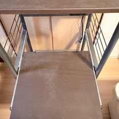 ニトリ　レンジ台　4段　コンセント付き　ブラウンの画像