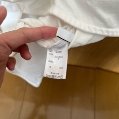 GRL アシンメトリーペプラムロングブラウス　オフホワイト　重ね着の画像