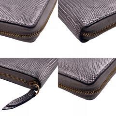 グッチ GUCCI 長財布 GGマーモント ラウンドファスナー 型押しロゴ ダブルG 456117 シルバーの画像