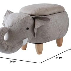 ゾウアニマルスツールの画像