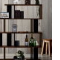 モダン　木製　オープンラック　ウッドの画像