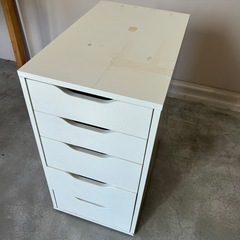 11/15廃棄予定 IKEA手動昇降式デスク引き出し付の画像