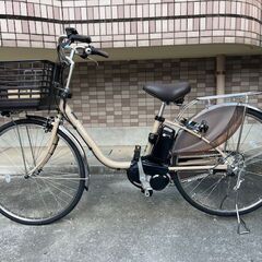 新車！　パナソニック　26インチ電動アシスト　ビビ・DX　マットベージュ　内装3段　鹿児島市の画像
