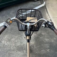 新車！　パナソニック　26インチ電動アシスト　ビビ・DX　マットベージュ　内装3段　鹿児島市の画像