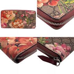 グッチ GUCCI 長財布 GGブルームス ラウンドファスナー 404071 ピンクの画像