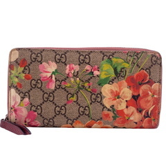 グッチ GUCCI 長財布 GGブルームス ラウンドファスナー 404071 ピンクの画像