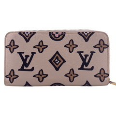 ルイヴィトン LOUIS VUITTON 長財布 ワイルドアットハート ジッピーウォレット M80676 アイボリーの画像