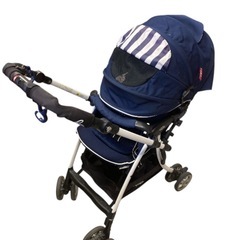 美品　Aprica ラクーナ ソファークッション レザーハンドル 限定の画像