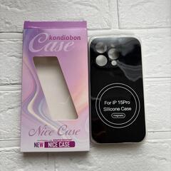 iPhone 15 Pro マグネットシリコンケース ブラックの画像