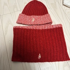 JW ANDERSON ニット帽　ネックウォーマーセットの画像