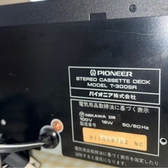 Pioneer T-300SR ステレオカセットデッキの画像
