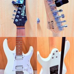 【🎶エレキギター＆アンプセット】Ibanez × Marshall MG10 GOLD✨初心者向け練習用セット／スタンド・ケースなし⚡️現状渡し✨簡易清掃・通電確認済み❗️　の画像