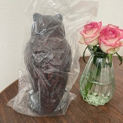 【新品未開封】🦉フクロウの置物の画像