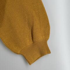 MOUSSY マウジー 長袖ニット アクリル イエロー レディース F【古着】【中古】の画像