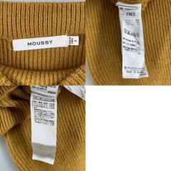MOUSSY マウジー 長袖ニット アクリル イエロー レディース F【古着】【中古】の画像