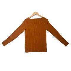 COLLAGE コラージュ プレーン 長袖ニット レーヨン/ナイロン レディース M【古着】【中古】の画像