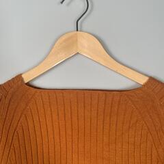 COLLAGE コラージュ プレーン 長袖ニット レーヨン/ナイロン レディース M【古着】【中古】の画像