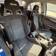 三菱　ランサーエボリューション　５MT　ハイパフォーマンスパッケージ　レカロシート　社外ホイール　車検R9.11月付き！の画像